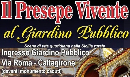 Presepe vivente, domenica 29 dicembre e 5 gennaio, al Giardino Pubblico di Caltagirone